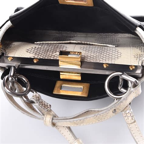 harga fendi mini peekaboo|Fendi peekaboo snakeskin.